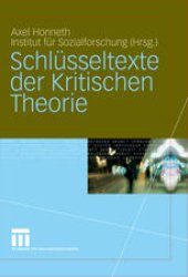 book Schlüsseltexte der Kritischen Theorie