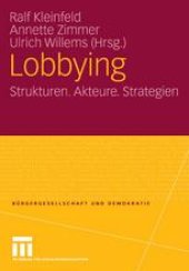 book Lobbying: Strukturen. Akteure. Strategien