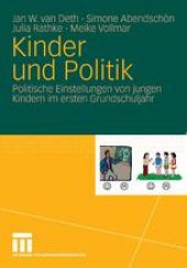 book Kinder und Politik: Politische Einstellungen von jungen Kindern im ersten Grundschuljahr