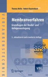 book Membranverfahren: Grundlagen der Modul- und Anlagenauslegung