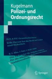 book Polizei- und Ordnungsrecht