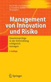 book Management von Innovation und Risiko: Quantensprünge in der Entwicklung erfolgreich managen