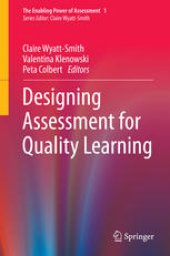 book Designing Assessment for Quality Learning