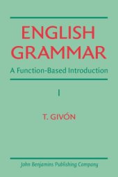 book English Grammar: A Function-Based Introduction