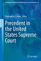 book Precedent in the United States Supreme Court