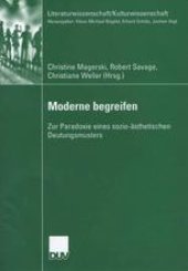 book Moderne begreifen: Zur Paradoxie eines sozio-ästhetischen Deutungsmusters