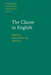 book The Clause in English: In Honour of Rodney Huddleston