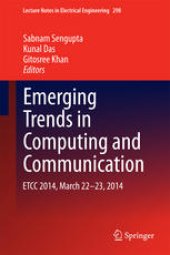 book Emerging Trends in Computing and Communication: ETCC 2014, March 22-23, 2014