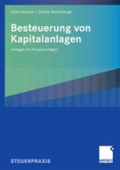 book Besteuerung von Kapitalanlagen: Anlagen im Privatvermögen