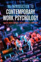 book An Introduction to Contemporary Work Psychology