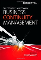 book The Definitive Handbook of Business Continuity Management