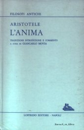 book L'anima. Traduzione, introduzione e commento