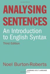 book Analysing Sentences