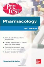 book Pharmacology PreTest Self-Assessment and Review 14/E