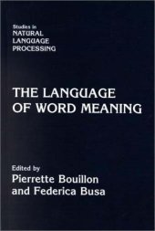 book The Language of Word Meaning