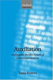 book Auxiliation: An Enquiry into the Nature of Grammaticalization