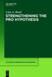 book Strengthening the PRO Hypothesis