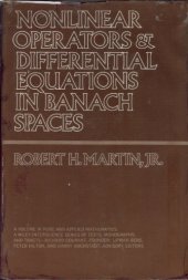 book Nonlinear Operators and Differential Equations in Banach Spaces