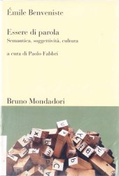 book Essere di parola. Semantica, soggettività, cultura