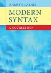 book Modern Syntax: A Coursebook