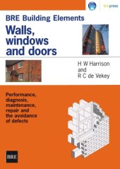 book BRE Building Elements: Walls, windows and doors - Performance, diagnosis, maintenance, repair and avoidance of defects