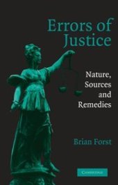 book Errors of Justice: Nature, Sources and Remedies