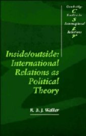 book Inside/Outside: International Relations as Political Theory