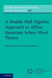 book A Double Hall Algebra Approach to Affine Quantum Schur-Weyl Theory