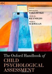 book The Oxford Handbook of Child Psychological Assessment