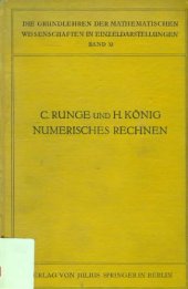 book Vorlesungen ueber numerisches Rechnen