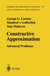 book Constructive approximation: advanced problems