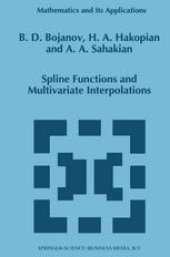 book Spline functions and multivariate interpolations