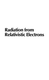 book Radiation from relativistic electrons