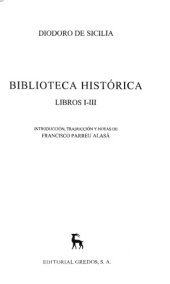 book Biblioteca histórica. Libros I-III