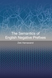 book Semantics of English Negative Prefixes