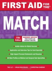 book First Aid for the Match, Fifth Edition