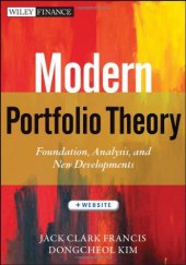 book Modern Portfolio Theory: Foundations, Analysis, and New Developments