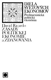 book Zásady politickej ekonómie a zdaňovania