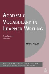 book Academic vocabulary in learner writing : from extraction to analysis