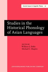 book Studies in the Historical Phonology of Asian Languages