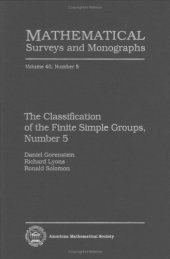 book The Classification of the Finite Simple Groups, Number 5; Part III, Chapters 1-6: The Generic Case, Stages l-3a