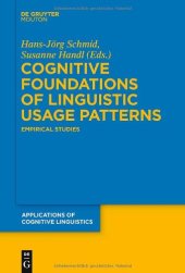 book Cognitive foundations of linguistic usage patterns