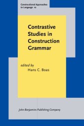 book Contrastive Studies in Construction Grammar