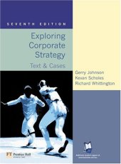 book Exploring corporate strategy : [text and cases]