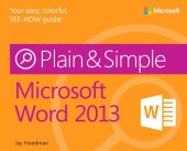 book Microsoft Word 2013 Plain & Simple