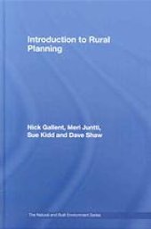 book Introduction to rural planning