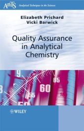 book Quality assurance in analytical chemistry