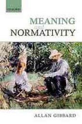 book Meaning and normativity