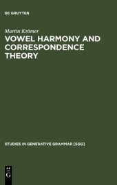 book Vowel harmony and correspondence theory