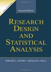 book Research design and statistical analysis